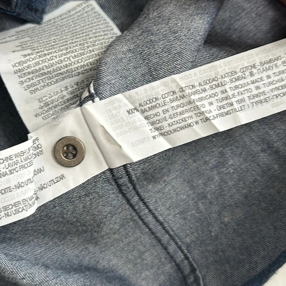 Zara Man Denim Couture Slim Fit Long Sleevr Button Down Men’s Size Small - Picture 9 of 9